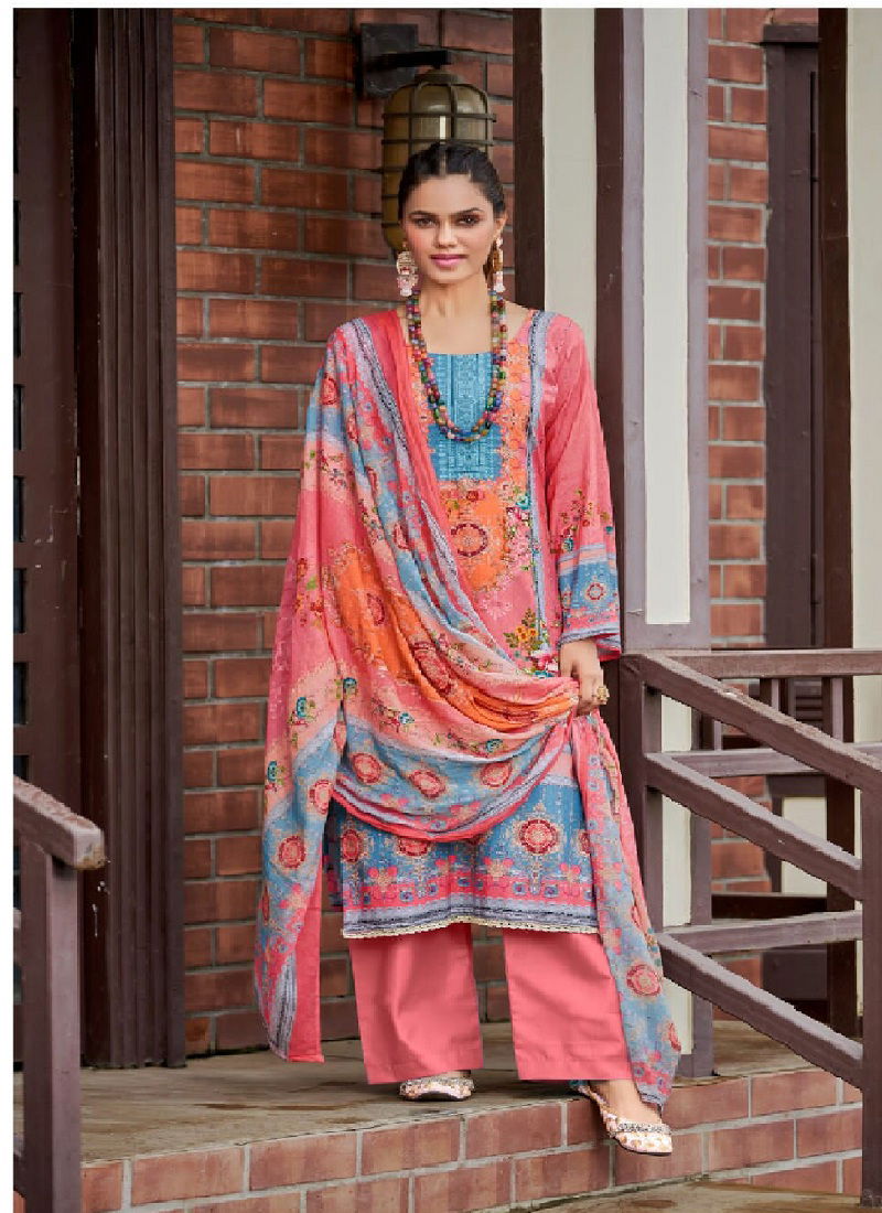 AZA VOL4 Pakistani Cotton Suits Catalog